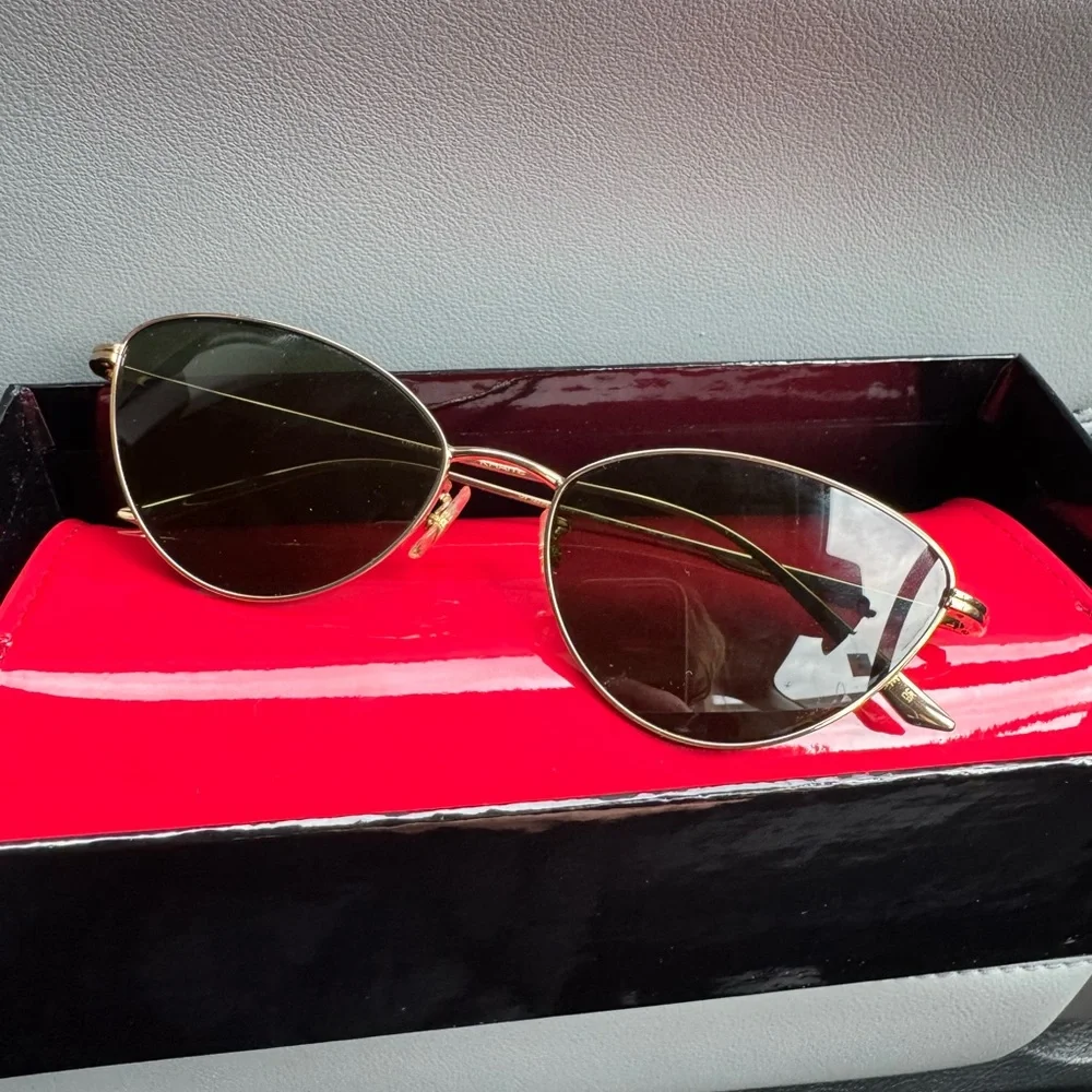 Khaite x Oliver Peoples 1998C Gold Cat-Eye Sunglasses - Picture 4 of 7